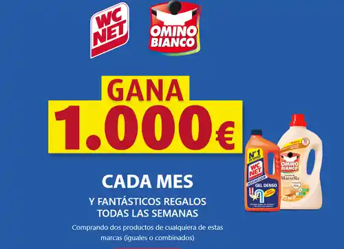 ¡Gana premios de 1.000 €, freidoras y más con WC Net y Omino Blanco! (Sorteo)