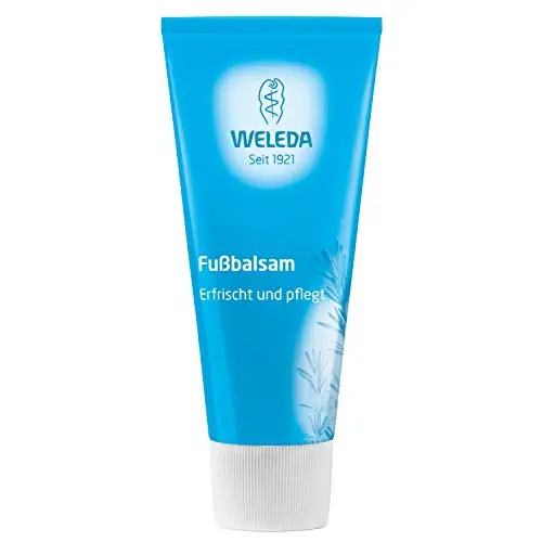 Weleda – Bálsamo para los Pies, Refresca y Suaviza Pies Cansados y Ardientes, Hidratante e Intensivo, Rápida Absorción, con Aceite de Oliva y Extracto de Mirra, 100% Natural, Vegano – 75 ml