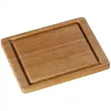 WMF Bambú - Tabla de Cortar de Madera de Bambú, 26 x 20 x 2 cm Tabla de Madera Grande Rectángular para Cocina con Ranura para Jugos, Respetuosa con las Cuchillas
