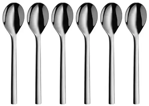 WMF Nuova - Set 6 Cucharas Café, Acero Inoxidable Cromargan , Color Plateado