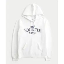 Sudadera con capucha extragrande con gráfico de logo| Hollister