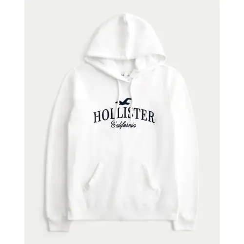 Sudadera con capucha extragrande con gráfico de logo| Hollister