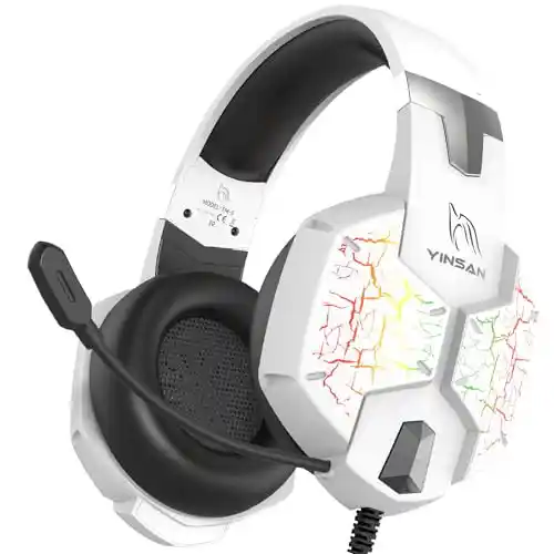 YINSAN - Cascos Gaming para PS5, PS4, PC, Xbox, Switch