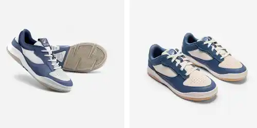 Zapatillas de caña baja de skateboard para niño.  Azul