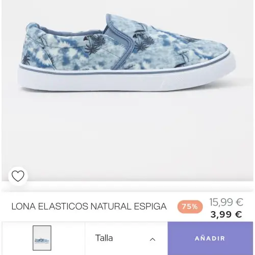 Zapatillas De lona Elásticos Tallas de 39 a 45