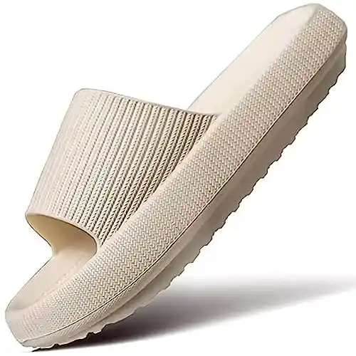 Zapatillas de nubes para hombres y mujeres, duchas de masaje, baños antideslizantes, secos, dedos abiertos, ultrasuaves, cómodos y gruesos, almohadillas de nubes para el hogar